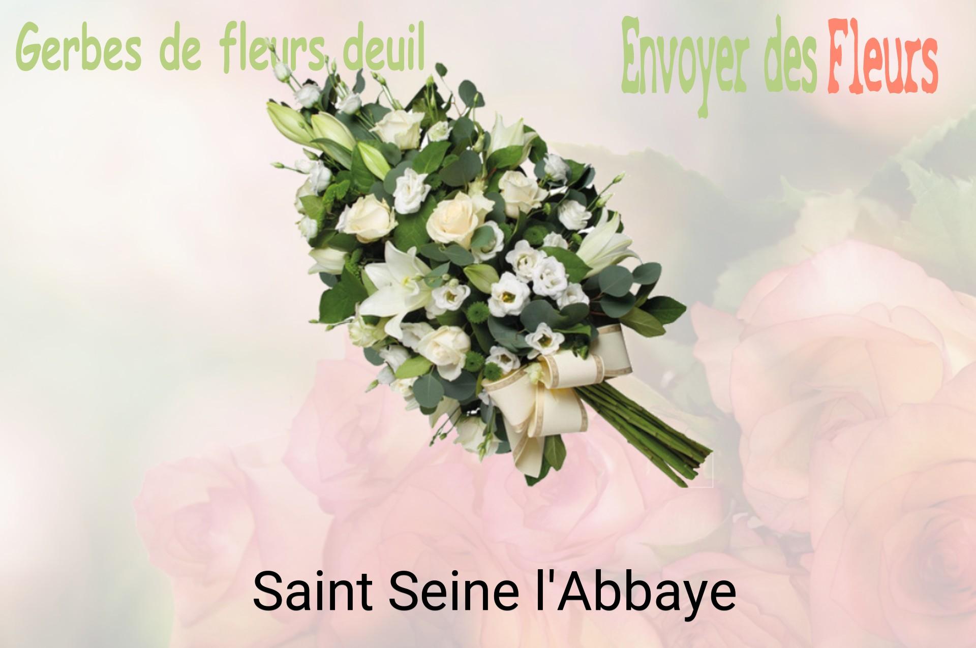 Gerbe de fleurs de deuil livrée à Saint-Seine-l'Abbaye